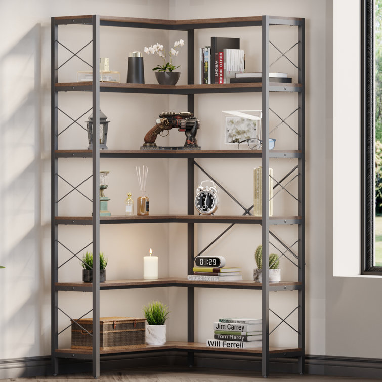 Corner etagere deals bookcase